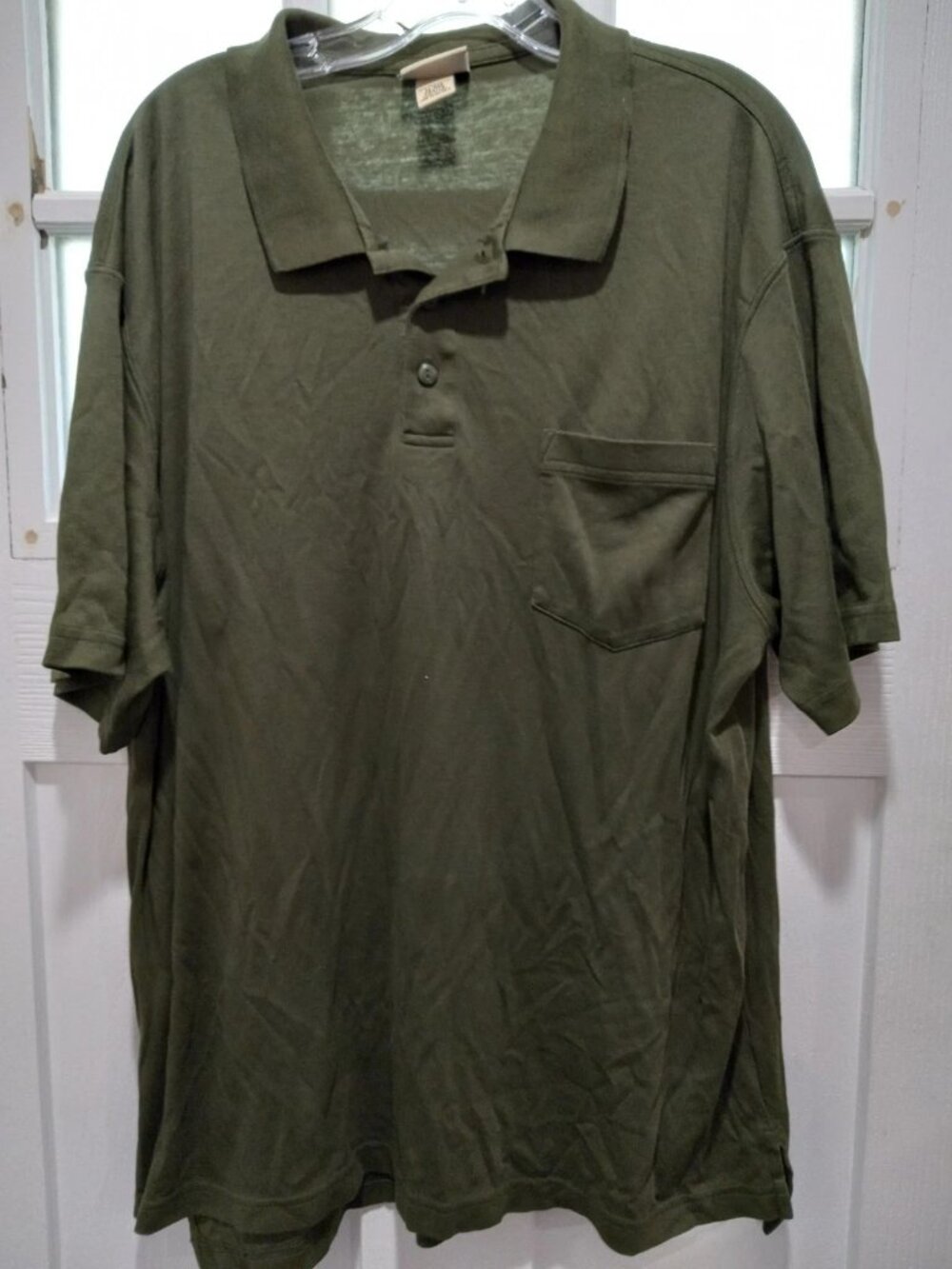 LL Bean Men Short Sleeve Polo Shirt Size XL Pima Cotton